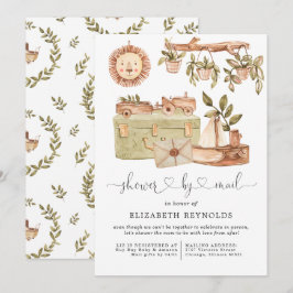 Virtuell Boho Baby Shower via postinbjudan Inbjudningar