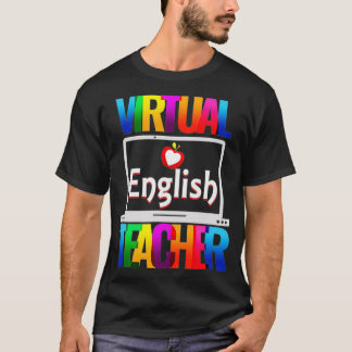 Virtuell engelsk lärare Funny Back to school T Shirt