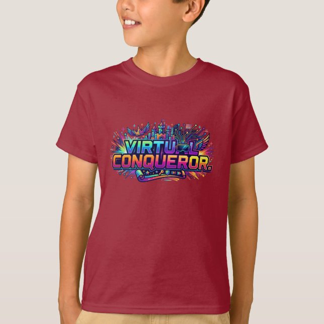 Virtuell Erövrare T Shirt (Framsida)