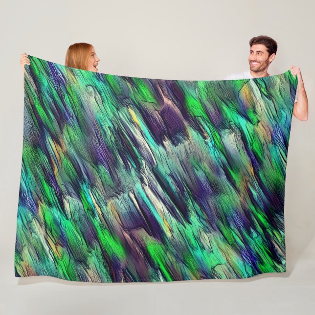 Virtuell, färglös stalaktat eller förstört lagrar fleecefilt (På plats)