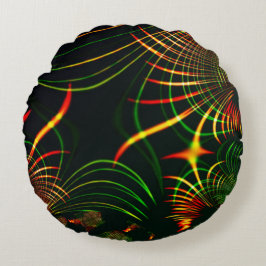 Virtuell grönt löv, Reddistisk "färgad thorn" Rund Kudde