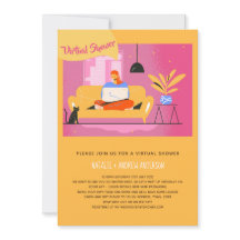 Virtuell inbjudan Baby eller Möhippa, födelsedag