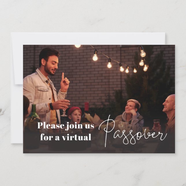 Virtuell inbjudan till Juish Passover-familjen (Framsida)