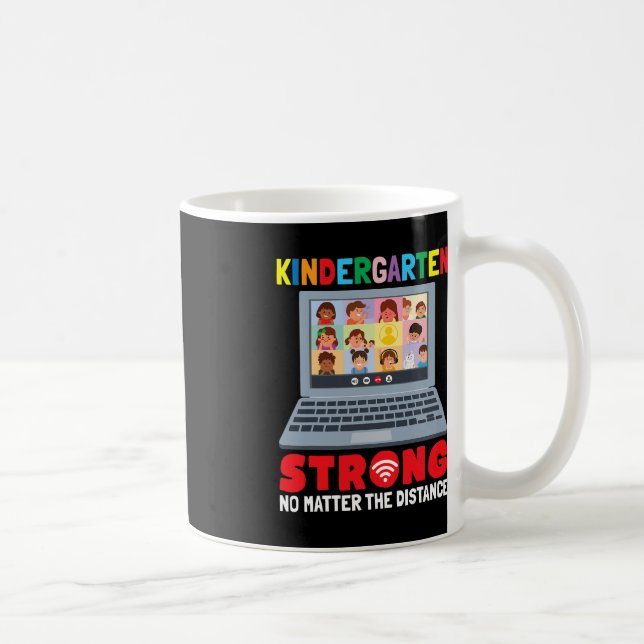Virtuell Kindergarten-Roligt 100 dagar skolundervi Kaffemugg (Höger)