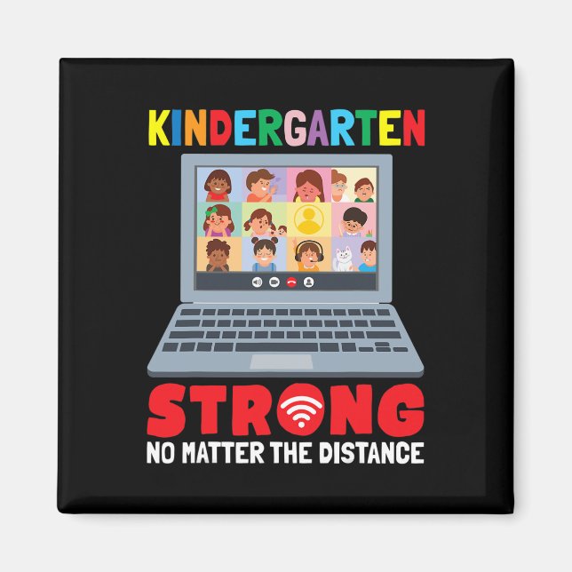 Virtuell Kindergarten-Roligt 100 dagar skolundervi Magnet (Framsidan)