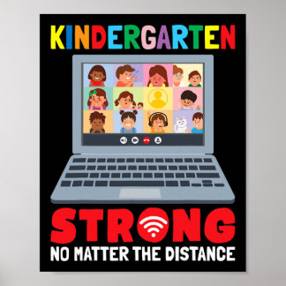 Virtuell Kindergarten-Roligt 100 dagar skolundervi Poster
