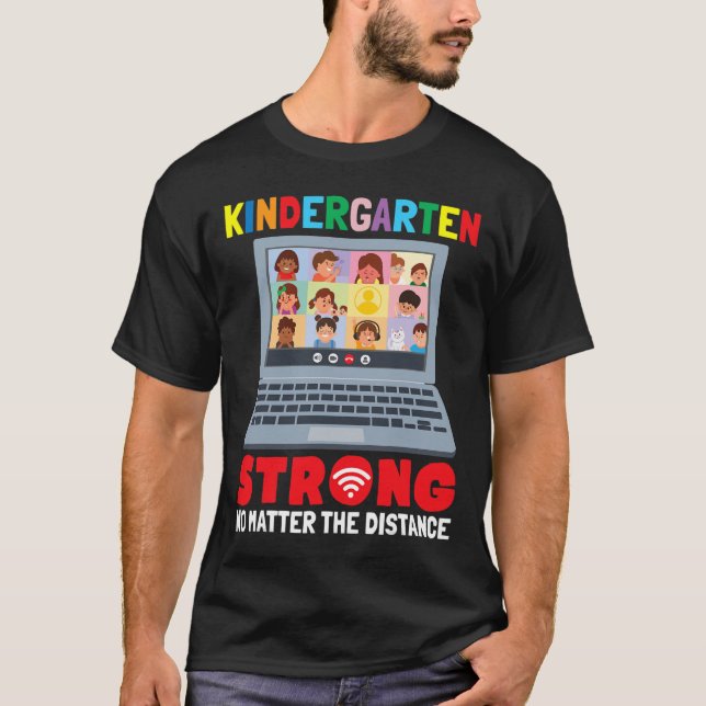 Virtuell Kindergarten-Roligt 100 dagar skolundervi T Shirt (Framsida)