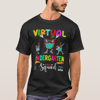 Virtuell Kindergarten Squad Dabbing Apple Mask bac T Shirt