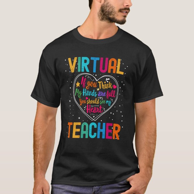Virtuell läraruppskattning vecka Back to school H T Shirt (Framsida)