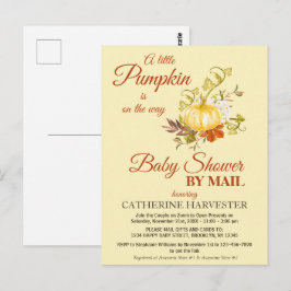 Virtuell liten Pumpkin Rustic Shower by Mail Vykort