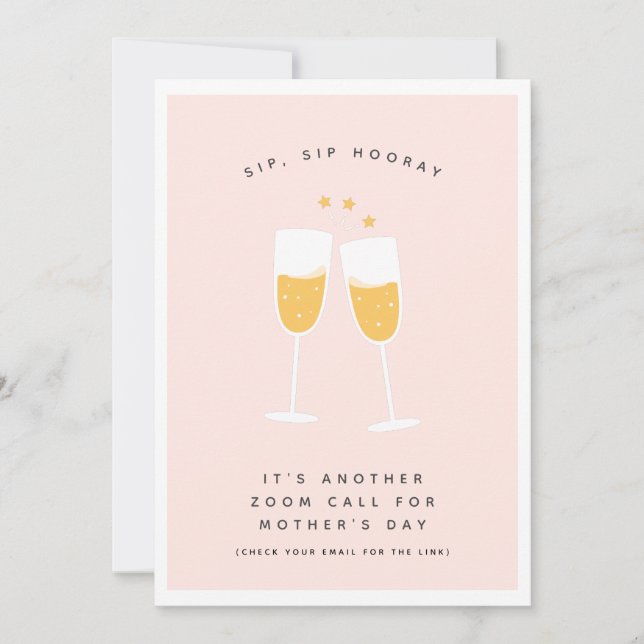 Virtuell Lockdown Pandemic Funny Lycklig Mors dag Julkort (Framsida)