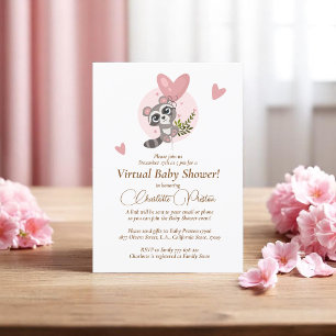 Virtuell minimalistisk babybabystövel för Cute Rac Inbjudningar