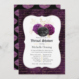 Virtuell Möhippa för blommigt-Blommigt Inbjudningar