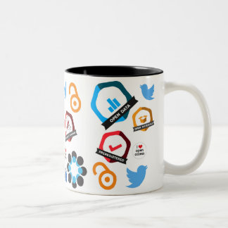 Virtuell OA parkerar muggen Två-Tonad Mugg