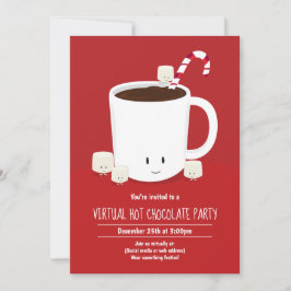 Virtuell Party Hett Chocolate Hett Kakao Inbjudningar
