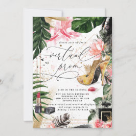 Virtuell Prom Party | Glamoral Summer Greenery Inbjudningar