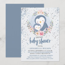 Virtuell Shower för Penguin Boy Baby