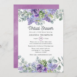 Virtuell Shower för Tropical Eucalyptus Succulents Inbjudningar