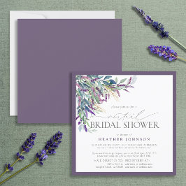 Virtuell skugga för elegant Lavender Blommigt - va Inbjudningar