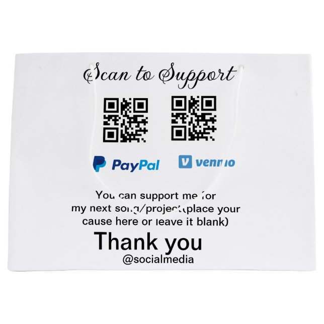 Virtuell spets burk q eller penningdonation PayPal (Framsidan)