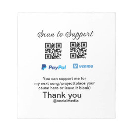 Virtuell spets burk q eller penningdonation PayPal Anteckningsblock