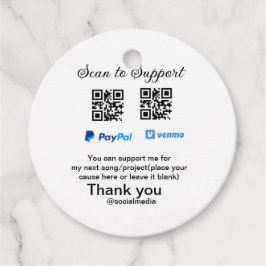 Virtuell spets burk q eller penningdonation PayPal Gåvor Etiketter