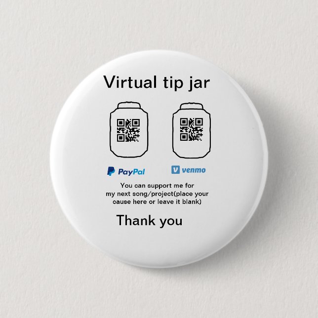 Virtuell spets burk q eller penningdonation PayPal Knapp (Framsida)