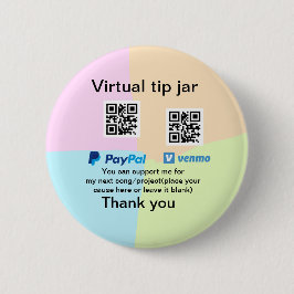 Virtuell spets burk q eller penningdonation PayPal Knapp