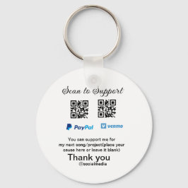 Virtuell spets burk q eller penningdonation PayPal Nyckelring