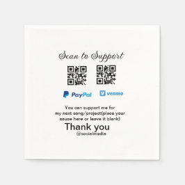 Virtuell spets burk q eller penningdonation PayPal Pappersservett