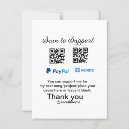 Virtuell spets burk q eller penningdonation PayPal Vykort