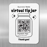 Virtuell Tip Burk med QR-kod Magnet<br><div class="desc">Den här anpassningsbara magneten burk med virtuell spets är en mångsidig produkt som gör att du kan anpassa din egen upplevelse av tippsamling. Med möjligheten att infoga din verksamhetskod namn och QR från din önskade betalningsapp, förbättrar detta tecken kundens förlovning och använda. Perfekt för kaféer, konstnärer, artister och tjänsteleverantörer, tipset...</div>