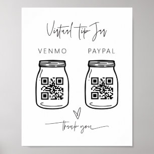 Virtuell tips Signera Pengarar Business Donate Pos Poster