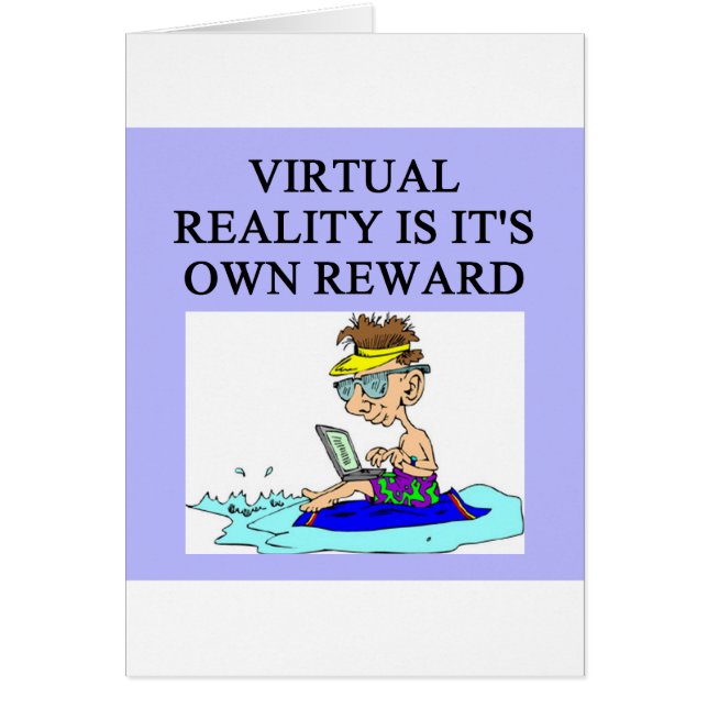 Virtuell verklighet hälsningskort (Framsidan)