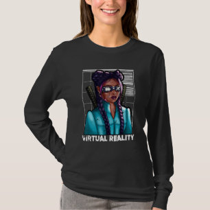 Virtuell verklighet Japansk Samurai Katana Girl Ga T Shirt
