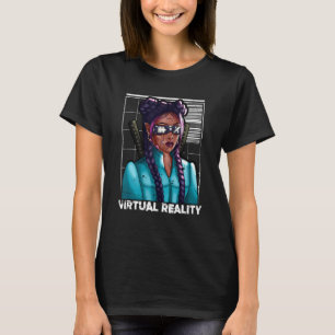 Virtuell verklighet Japansk Samurai Katana Girl Ga T Shirt
