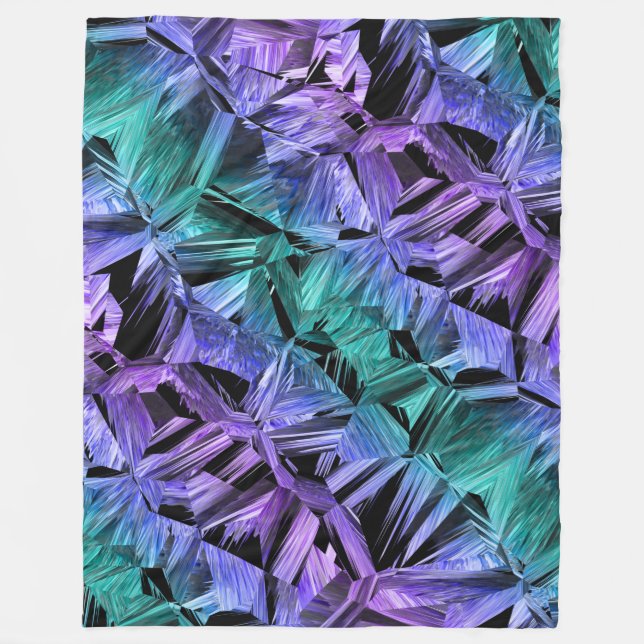 virtuell verklighet, mörk kristallgradient: fleecefilt (Framsidan)