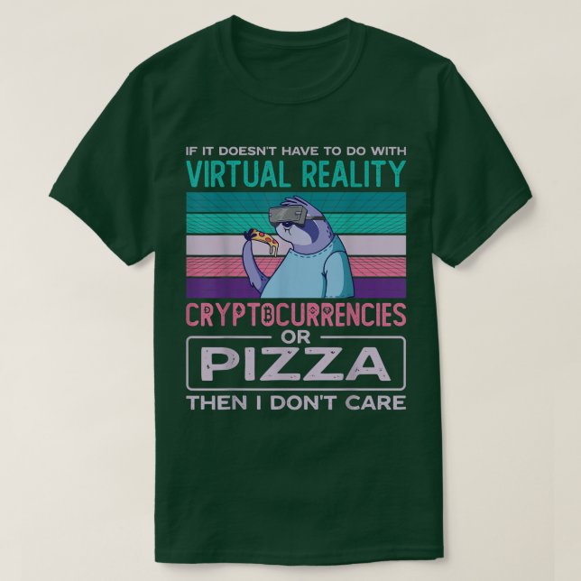 Virtuell verklighet Vr Augmented Reality Ar Pizza  T Shirt (Design framsida)