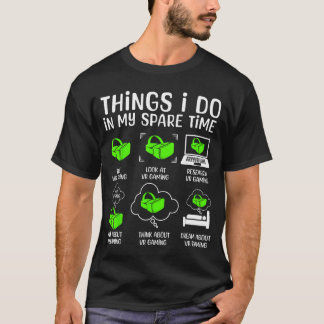 Virtuell verklighet VR för män pojkar spelande spe T Shirt