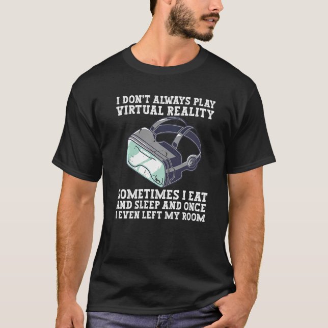 Virtuell verklighet Vr Headset Idrottsman Gaming F T Shirt (Framsida)