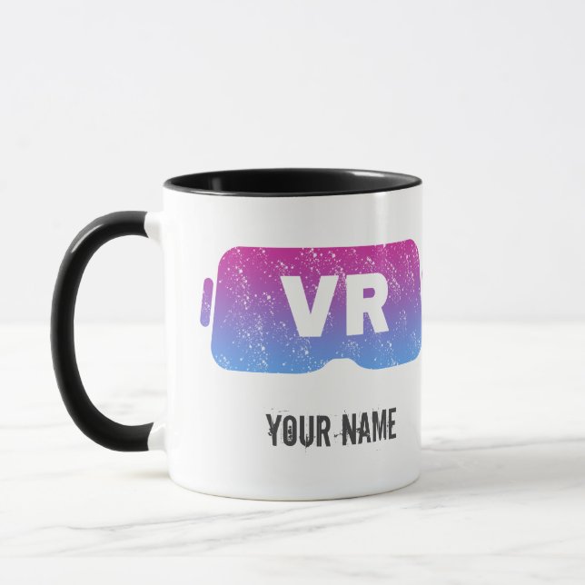 Virtuell verklighet VR Vintage Gamer Video Glasses Mugg (Vänster)
