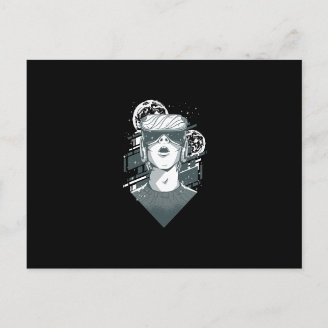 Virtuell verklighet VR Vykort (Framsida)