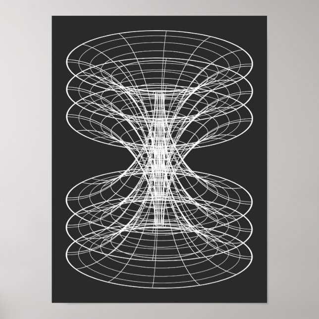 Virtuell Wireframe Stjärnbild Poster (Framsidan)