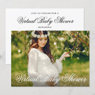 Virtuella babyvisningsprogrammet Mamma som ska fot Inbjudningar