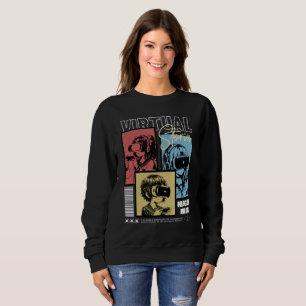 Virtuella Berättelser Retro Anime VR Spelande T Shirt