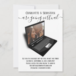 Virtuella Bröllop spara datum-foto Datumet