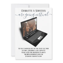 Virtuella Bröllop spara datum-foto