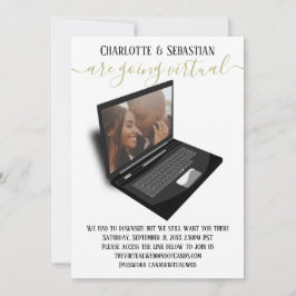 Virtuella Bröllop spara datum-foto Datumet