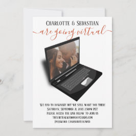 Virtuella Bröllop spara datum-foto Datumet