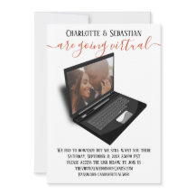 Virtuella Bröllop spara datum-foto